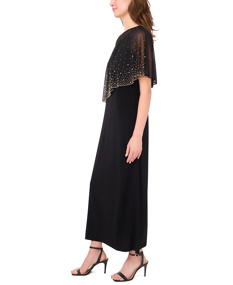 Msk Petite Crew Neck Maxi Dress