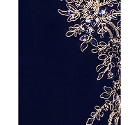 Xscape Women's Off-The-Shoulder Side Slit Ball Gown