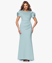 Xscape Ruched Fit & Flare Gown