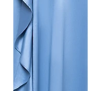 Xscape Women's Strapless Side Ruffle Satin Ball Gown