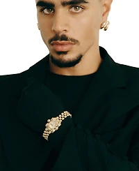 Jbw Men's Atmosphere Swiss Quartz 18k Gold-Plated Stainless Steel Watch, 30mm