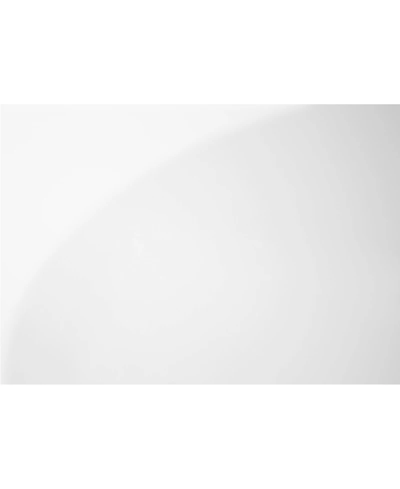 Accent Table, Side, End, Nightstand, Lamp, Storage Drawer, Living Room, Bedroom, Glossy White Laminate, Chrome Metal, Contemporary, Modern