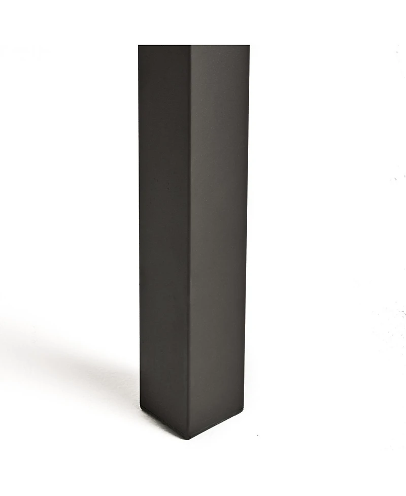 Streamdale Furniture Della Acacia Wood Dining Table, Grey/Rustic Metal