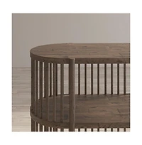 Jofran Rhapsody Mid-Century Modern 36" Open Storage Console Bookcase