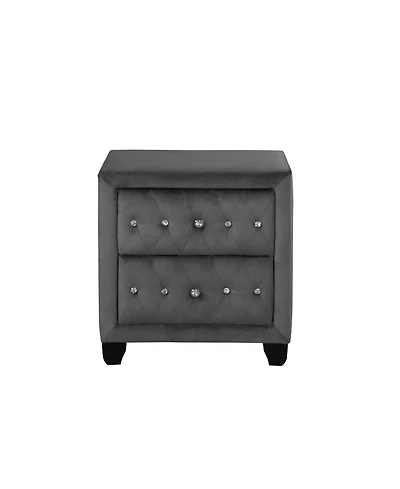 Streamdale Furniture Streamdale Sophia Nightstand Gray