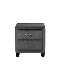 Streamdale Furniture Streamdale Sophia Nightstand Gray