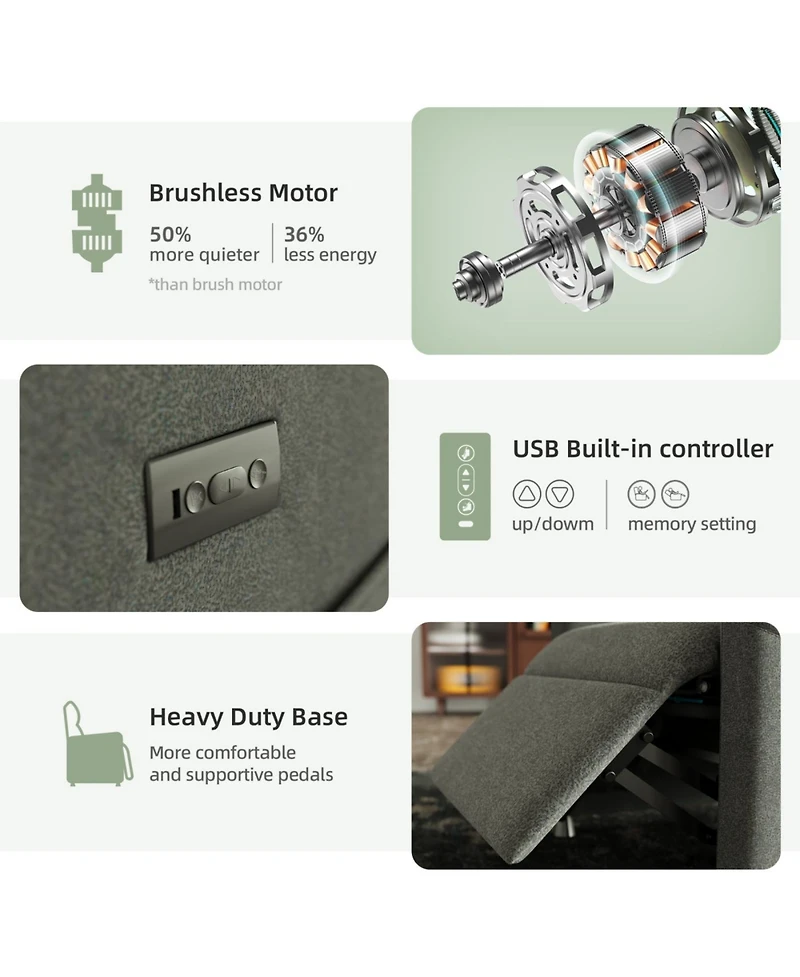 Streamdale Furniture No-Tool Convertible Sofa Bed with Memory Foam - Grey