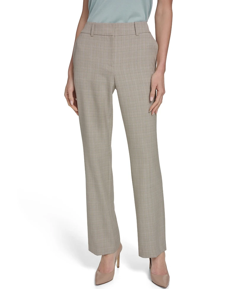 Tommy Hilfiger Women's Plaid Bootcut Trousers