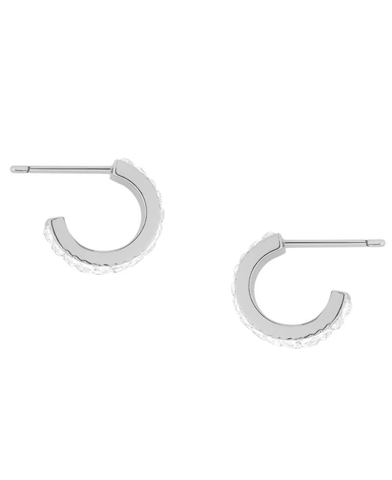 And Now This 2-Pc. Cubic Zirconia 18k Silver Plated Hoop and Stud Earrings Set, Macy's Exclusive