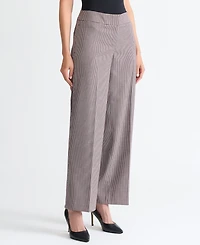 Kasper Women's Houndstooth Wide-Leg Pants, Regular & Petite
