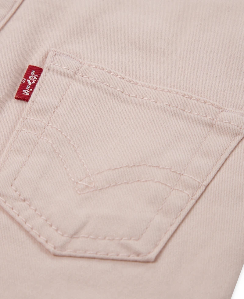 Levi's Baby Boys' and Girls' Sleeveless Twill Overalls