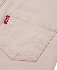 Levi's Baby Boys' and Girls' Sleeveless Twill Overalls