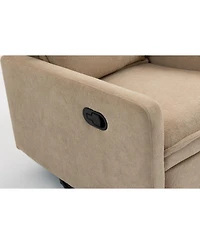 Streamdale Furniture Short Plush Manual Button Armchair Sofa