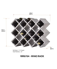 Kings Brand Furniture Cava Wine Rack (30 Grid)