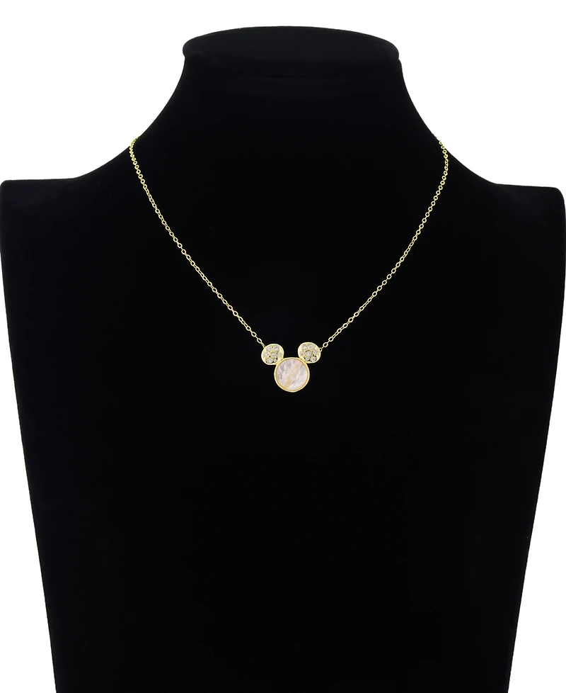 Disney Mickey Mouse Head Necklace with Extender