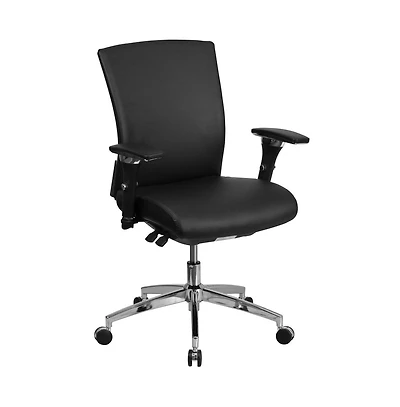Emma+Oliver 24/7 300 lb. Rated Seat Slider Ergonomic Office Chair with Adjustable Lumbar