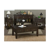 Jofran Kona Grove 50" Distressed Rustic Solid Wood Sofa Table