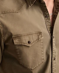 Lucky Brand Men's Short-Sleeve Regular-Fit Western Shirt