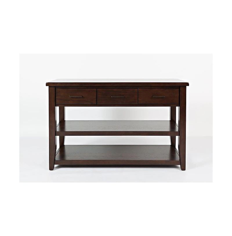 Jofran Twin Cities Contemporary Brown Sofa Table