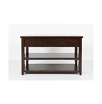 Jofran Twin Cities Contemporary Brown Sofa Table