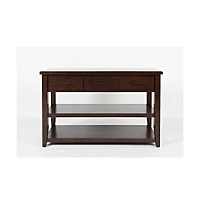 Jofran Twin Cities Contemporary Brown Sofa Table