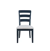 Jofran Westport Modern Farmhouse Upholstered Ladderback Dining Chair