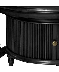 Streamdale Furniture Modern Nesting Coffee Table Set with Glass and Solid Wood Frame