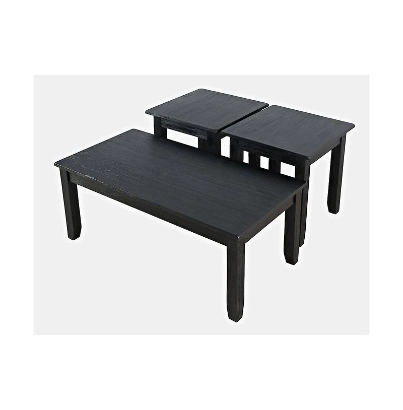 Jofran Eros Contemporary 3 Piece Coffee Table Set