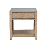 Liberty Furniture Millstone End Table with Unique Tile Top for Living Room
