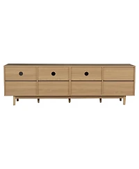 Streamdale Furniture Streamdale Boho Tv Stand for 65-85 Inch TVs, Entertainment Center with Storage & Drawers