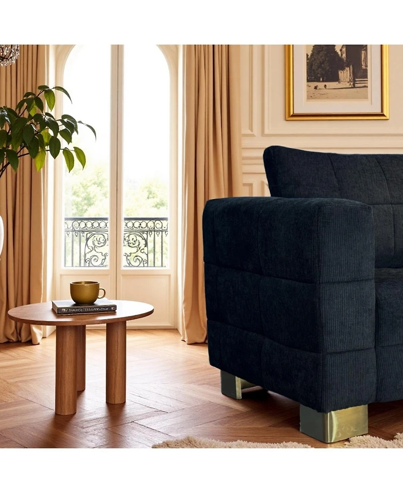 Streamdale Furniture Plush Polyester Sofa: Soft, Spring Seat, Easy Clean