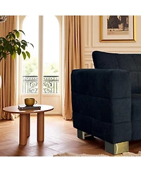 Streamdale Furniture Plush Polyester Sofa: Soft, Spring Seat, Easy Clean
