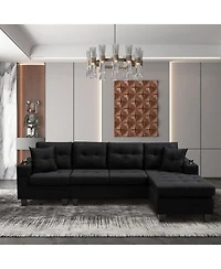 Streamdale Furniture Streamdale Convertible Corner Sectional Sofa with Storage