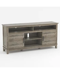 gaomon Farmhouse Tv Stand for 63 Inch Tv, Entertainment Center with Adjustable Shelves and Cabinet Doors, Living Room Media Console