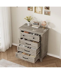 gaomon 4 Dresser for Bedroom, 34.8 in Tall Vertical Drawer Dresser