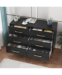 Gaomon 6-Drawer Dresser for Bedroom & Closet Tall Chest with Soft-Close Glides, Anti-Tip Kit | 28.7" H Space Saving Storage Organizer