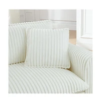 Cesicia Corduroy Lazy Sofa with Backrest & Armrests for Living Room Bedroom