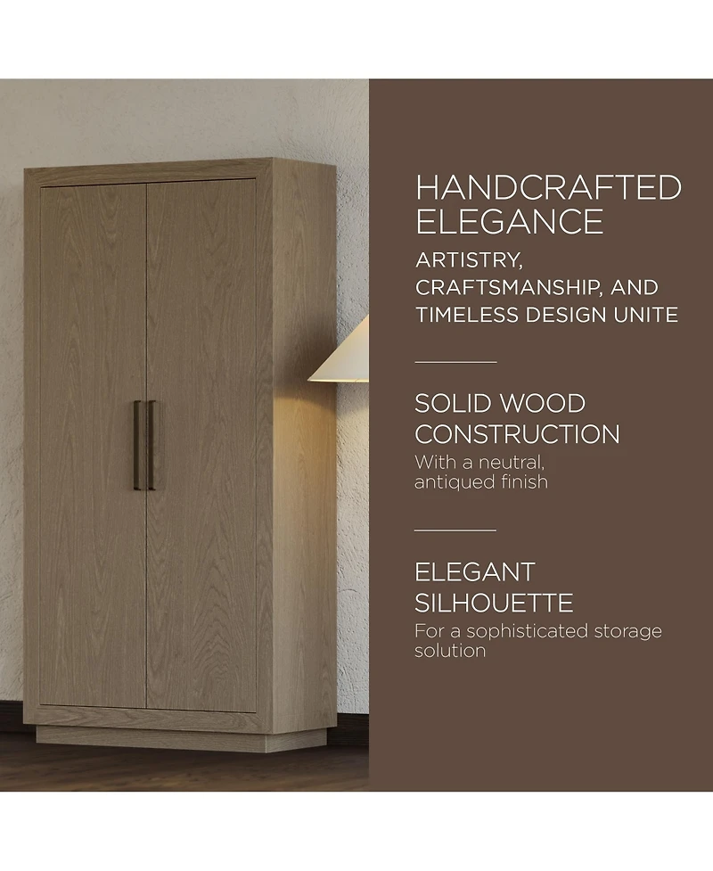 Maven Lane Uma Contemporary Wooden Cabinet in Refined Grey Finish