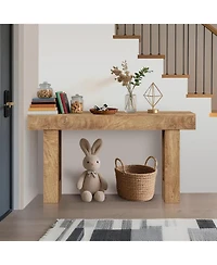 gaomon 63" Long Console Table, Wooden Entry Table for Entryway, Rustic Sofa Tables Behind Couch, Foyer Hallway Tables for Entryway