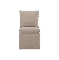 Liberty Furniture Accent Dining Chair with Castors - Squared Back - Wicker Upholstry