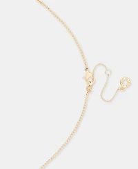 Anne Klein Navette Stone Lariat Necklace & Drop Earrings Set