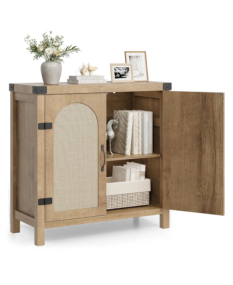 gaomon Rattan Sideboard Buffet Cabinets with Storage