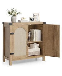 gaomon Rattan Sideboard Buffet Cabinets with Storage