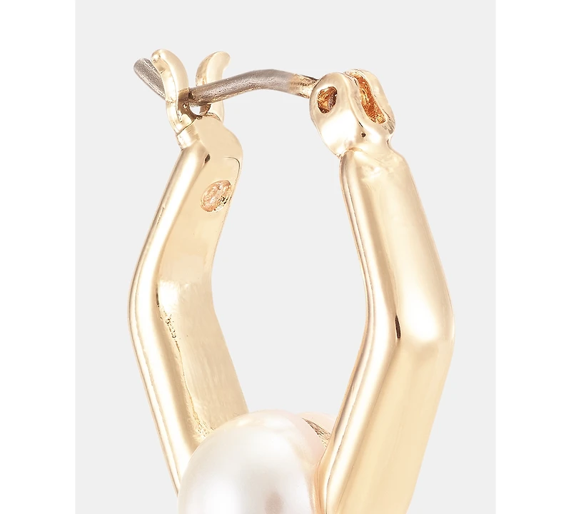 Anne Klein 3-Pc. Set Crystal & Imitation Pearl Hoop Earrings