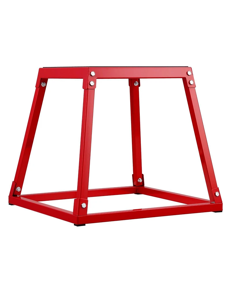Sugfit 18" Steel Plyo Jump Box Agility Training Platform Red