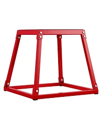 Sugfit 18" Steel Plyo Jump Box Agility Training Platform Red