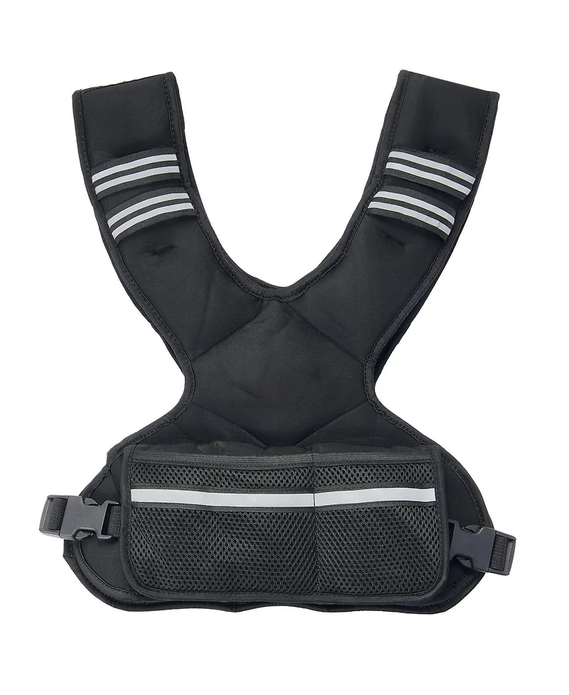 Sugfit Adjustable Weighted Vest 11–20 Lb with Iron Sand Weights and Reflective Strips