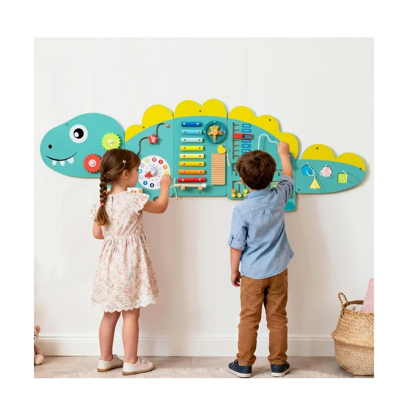 Hongge 11 1 Dinosaur Busy Board Wall Activity Panels