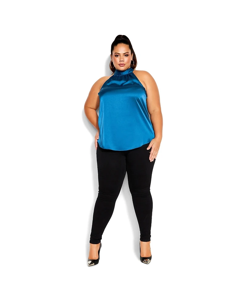 City Chic Plus Size Sexy Shine Top