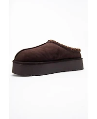 Forever & Always Shoes Women's Avelia Leather Winter Slippers